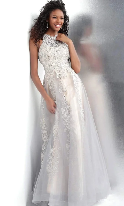JVN by Jovani - Embroidered Tulle Gown JVN64157SC