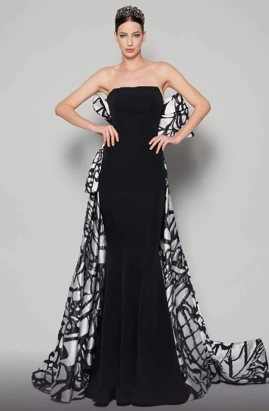 MNM Couture - N0395 Strapless Trumpet Dress With Train