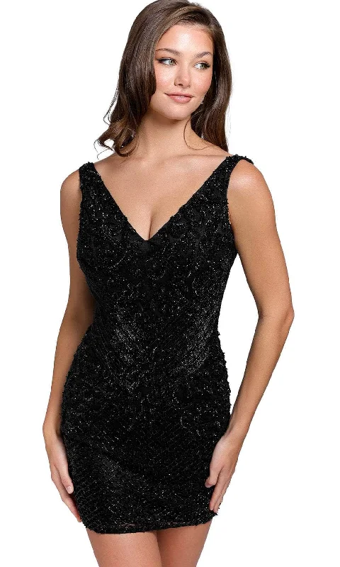 Primavera Couture 3802 - Low Open-Back Cocktail Dress