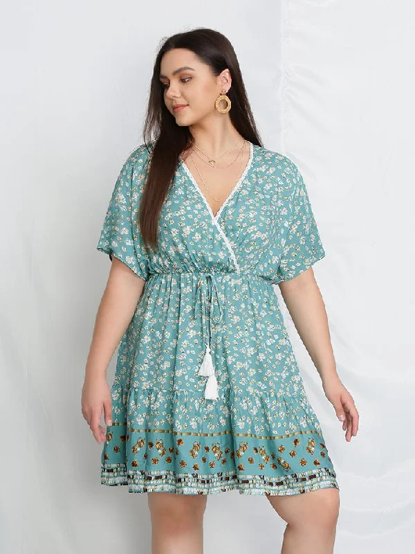 Tassels V-Neck Dress