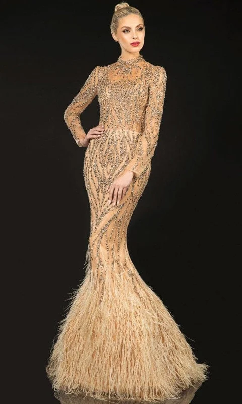 Terani Couture - 2021GL3141 High Neck Mermaid Gown