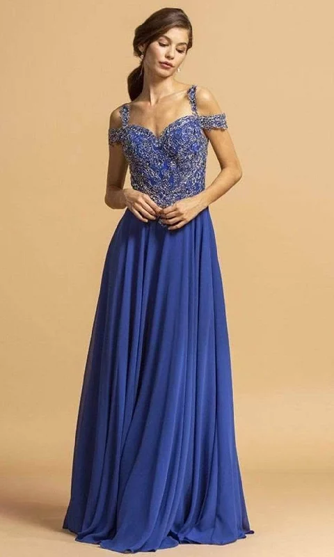 Trevi Collection - L2154 Sweetheart Lace Applique Prom Dress