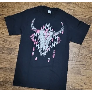Aztec cowskull t-shirt Boxy Fit Fitted Loose
