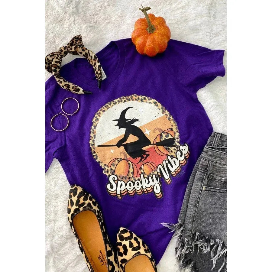 Spooky Vibes Tee Fleece Nylon Spandex