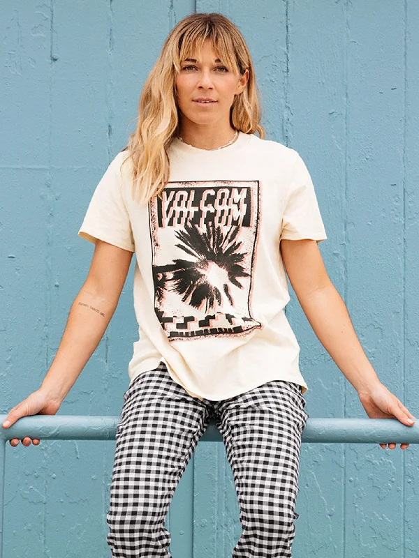 Coco Ho T-shirt - SAND Denim Fabric Leather Fabric Suede Fabric