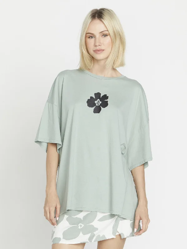 Coco Ho My Guys T-Shirt - Sea Glass Cashmere Blend Cotton Blend Poly Blend