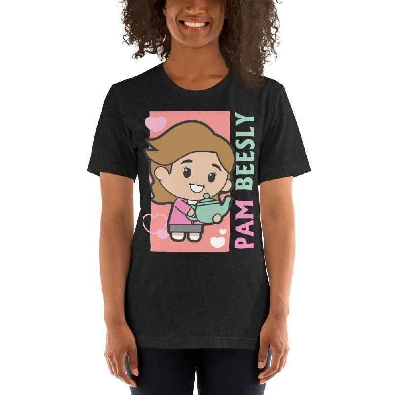 Cartoon Pam Beesly - Women's T-Shirt Casual Formal Business