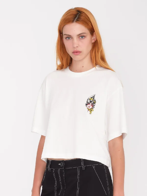 Drumstone T-Shirt - STAR WHITE Mesh Blend Leather Blend Suede Blend