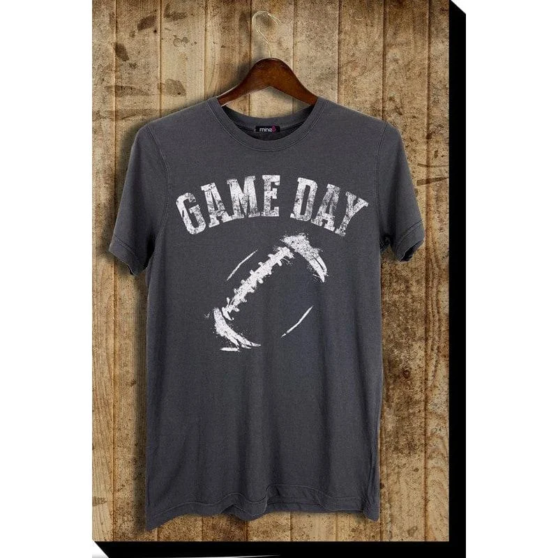 Game Day Graphic Tee Embroidered Appliqued Beaded