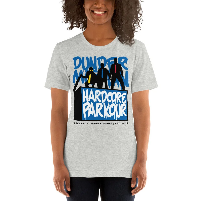 Hardcore Parkour - Women's T-Shirt Hooded Caped Shawl Collar