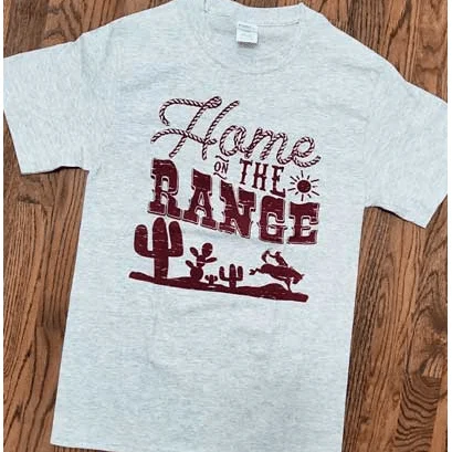 Home on the range t-shirt Rayon Velvet Corduroy