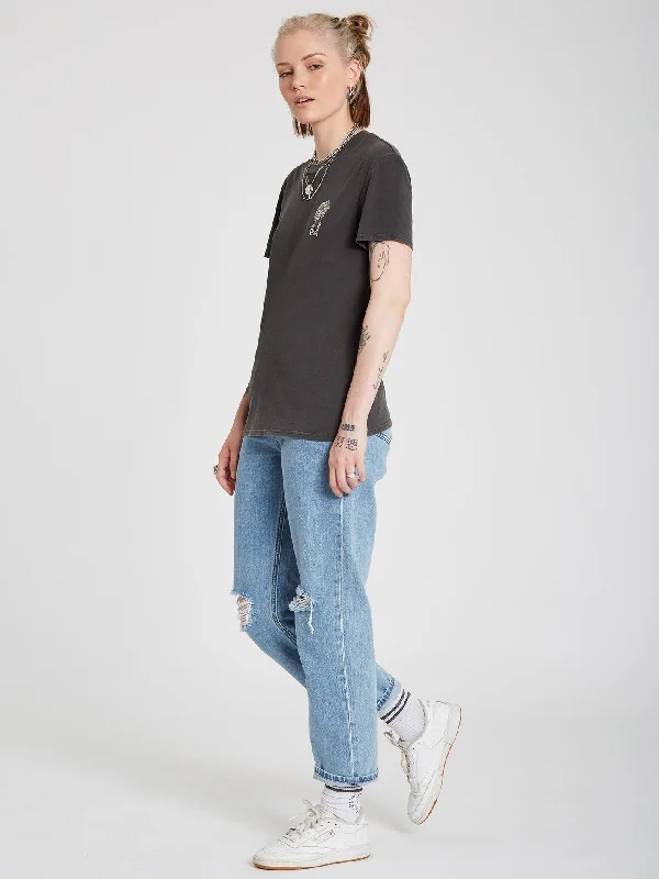 Lock It Up T-shirt - Black Basic T-Shirt Crew Neck Short Sleeve