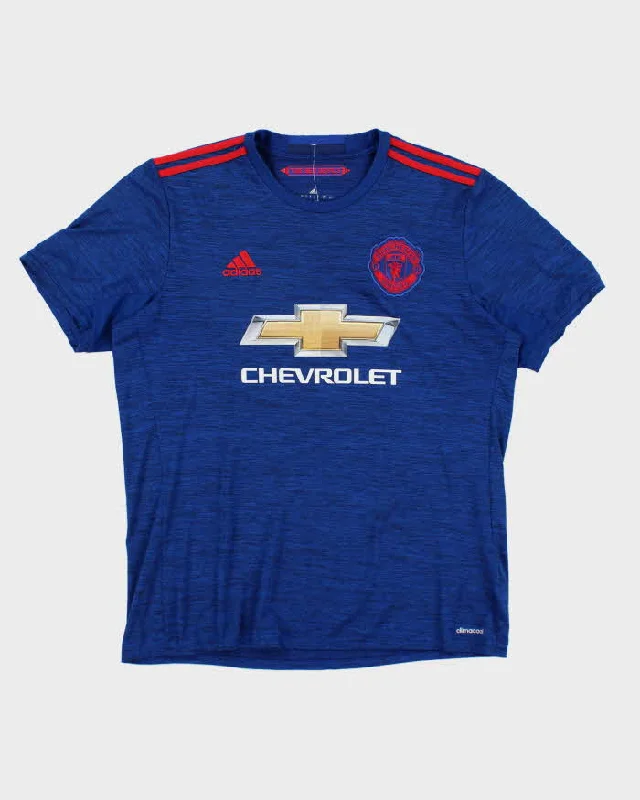 Manchester United FC 2016/17 Away Shirt - L Polka Dot Checkered Tartan