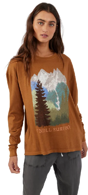 MOUNTAIN RANGE LONG SLEEVE TEE Fashionable Trendy Casual