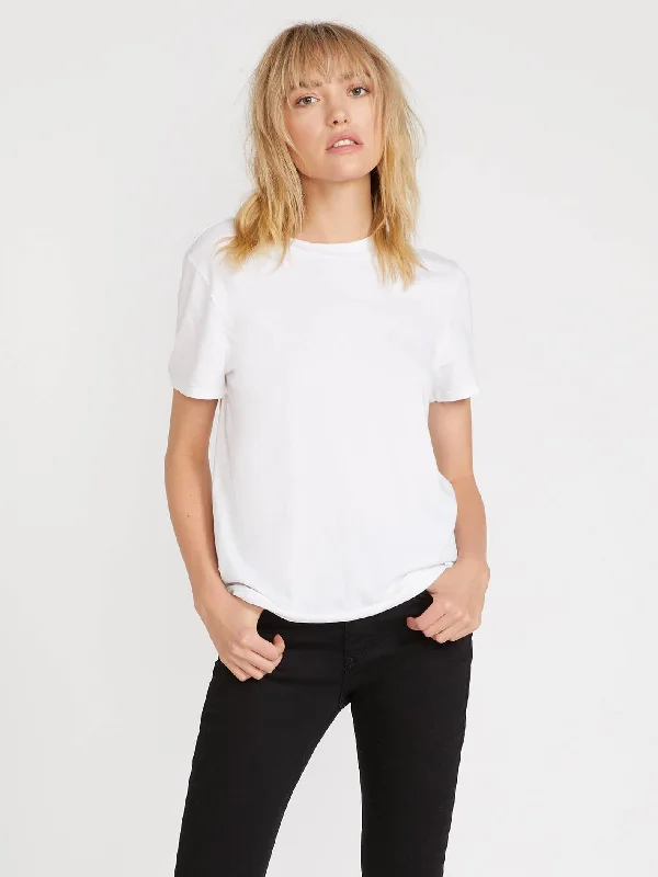 One Of Each T-shirt - WHITE Real Fur Shearling Chenille