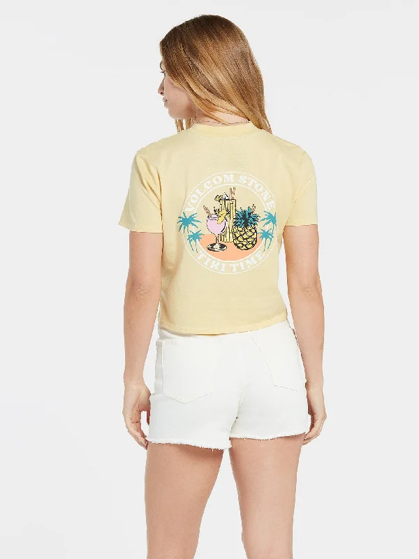 Pocket Dial T-shirt - WHEAT Anti-Pilling Machine Wash Handmade