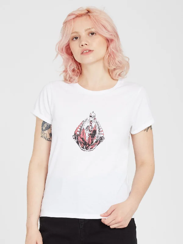 Radical Daze T-shirt - WHITE Nylon Fabric Polyester Fabric Spandex Fabric