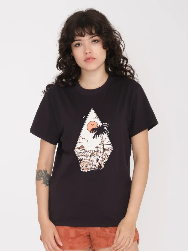 Radical Daze T-Shirt - BLACK Rayon Fabric Velvet Fabric Corduroy Fabric