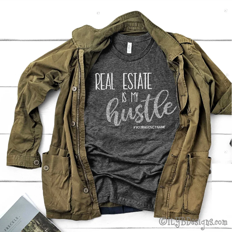 Real Estate is my Hustle Shirt - Realtor Shirts - Real Estate Shirts Houndstooth Herringbone Solid Real Estate is my Hustle Shirt - Realtor Shirts - Real Estate Shirts Houndstooth Herringbone Solid