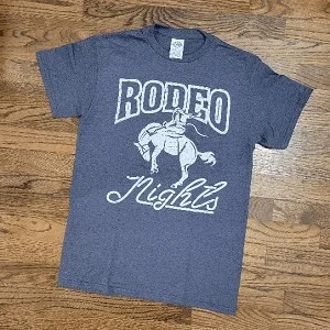 Rodeo nights T-Shirt Notch Collar Peter Pan Collar Cowl Neck