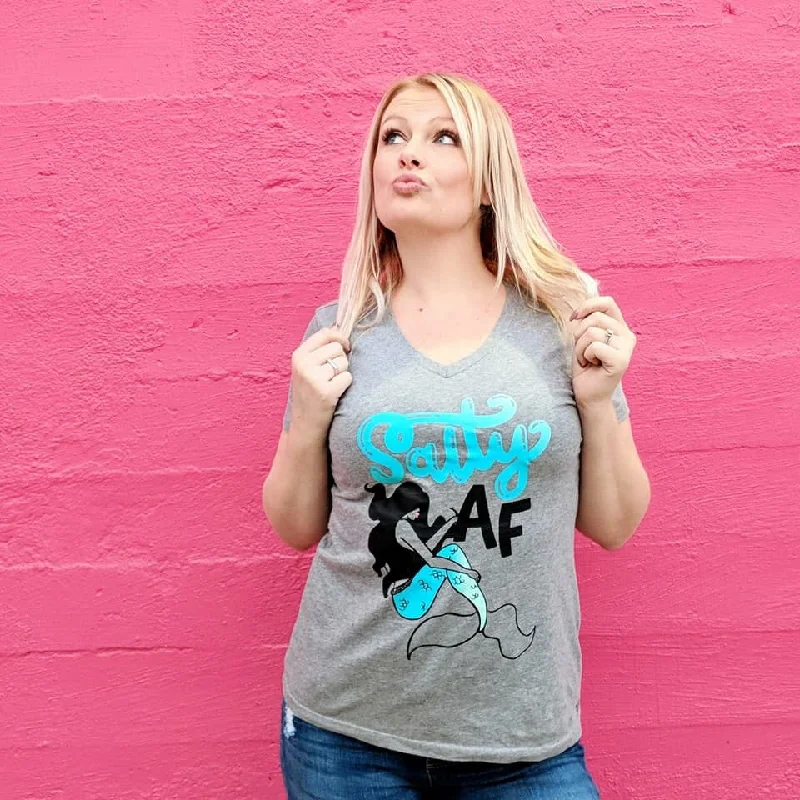 Salty AF Adult Shirt Handmade Hand-knitted Hand-woven