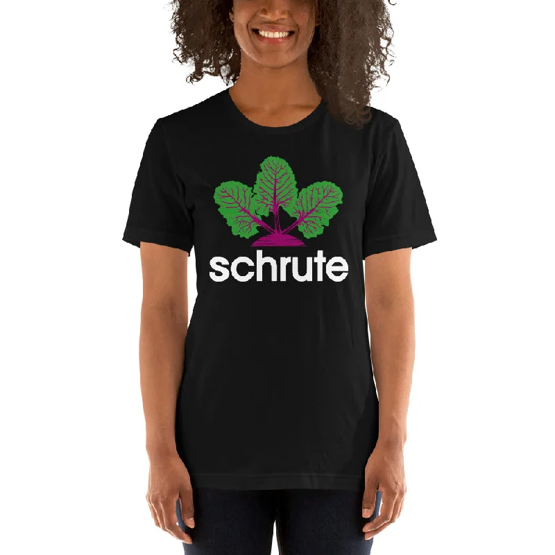 Schrute Logo - Women's T-Shirt Spandex Blend Rayon Blend Denim Blend