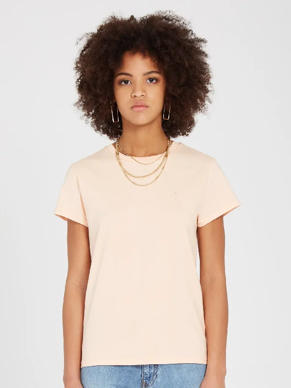 Stone Blanks T-shirt - MELON Mesh Blend Leather Blend Suede Blend