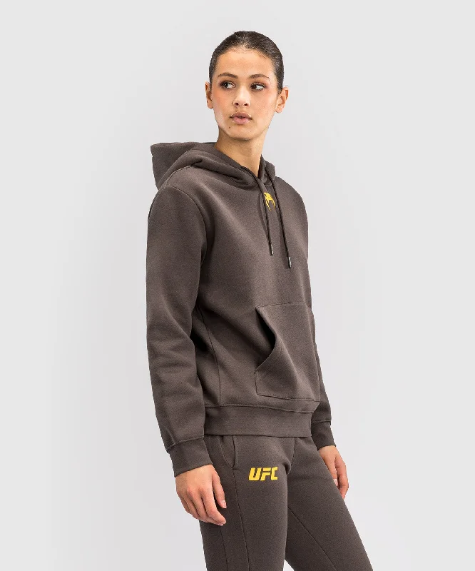 Sweatshirt à Capuche pour Femmes UFC Fusion by Venum Fight Week - Marron Terrestre Solid Color Striped Floral Sweatshirt à Capuche pour Femmes UFC Fusion by Venum Fight Week - Marron Terrestre Solid Color Striped Floral