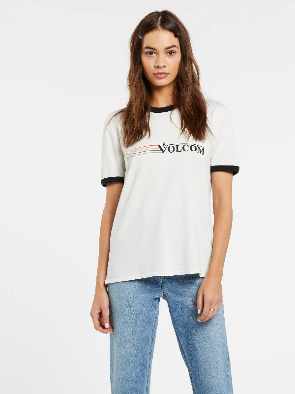 Truly Ringer T-shirt - MIST Print Jacquard Patchwork