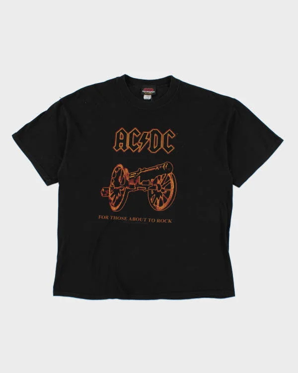 Vintage 2000's ACDC Band T-Shirt - L Hooded Caped Shawl Collar