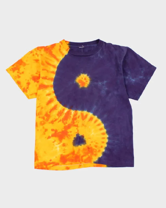Vintage 90s Single Stitch Tie Dye T-shirt - M Denim Fabric Leather Fabric Suede Fabric Vintage 90s Single Stitch Tie Dye T-shirt - M Denim Fabric Leather Fabric Suede Fabric