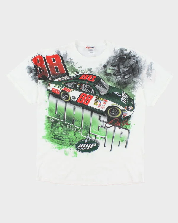 Vintage Dale Jr. Racing All Over Print T-shirt - L Lace Blend Ribbed Blend Corduroy Blend Vintage Dale Jr. Racing All Over Print T-shirt - L Lace Blend Ribbed Blend Corduroy Blend