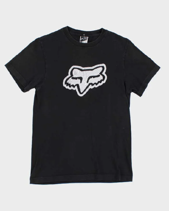 Vintage Y2K Fox Racing Logo T-Shirt - S Seamless Knitted Crochet