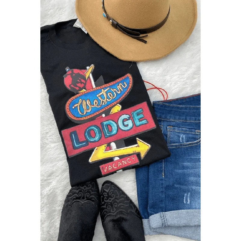 Western Lodge T-shirt Fleece Fabric Down Fabric Feather Fabric