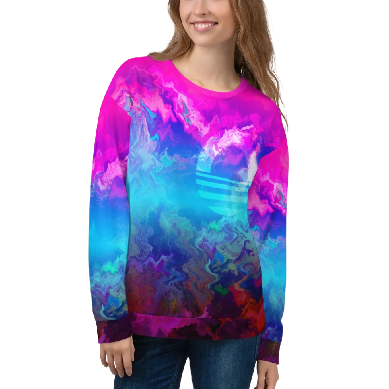Women's Sweatshirt - Mountain Dream Hooded Caped Shawl Collar