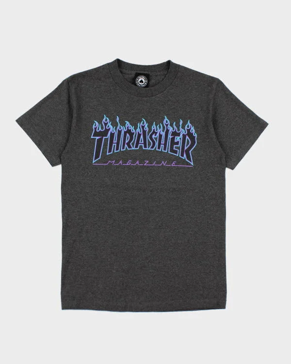 Y2k 00s Thrasher T-shirt - S Graphic T-Shirt Round Neck Polyester
