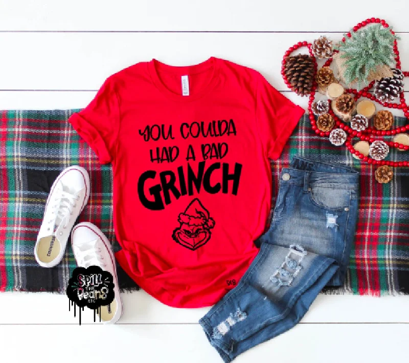 You Coulda Had a Bad Grinch Lizzo Christmas Adult Shirt Cozy Warm Stylish