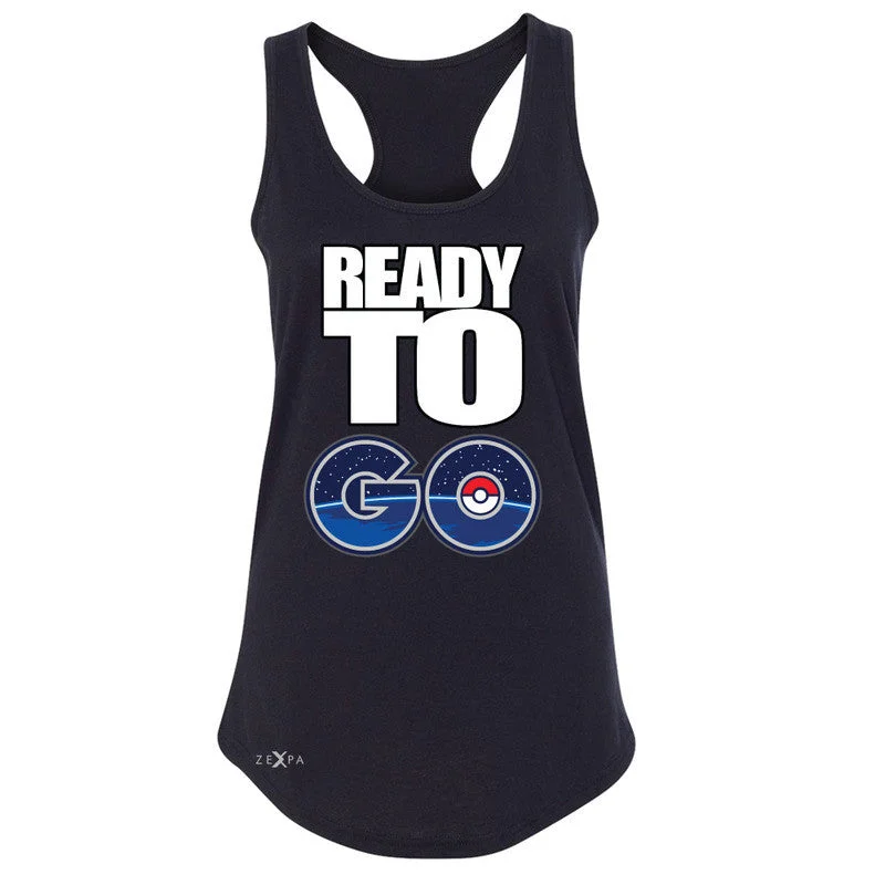 Zexpa Apparel™ Ready to Go Women's Racerback Poke Shirt Fan Sleeveless Asymmetrical Pockets Print Zexpa Apparel™ Ready to Go Women's Racerback Poke Shirt Fan Sleeveless Asymmetrical Pockets Print