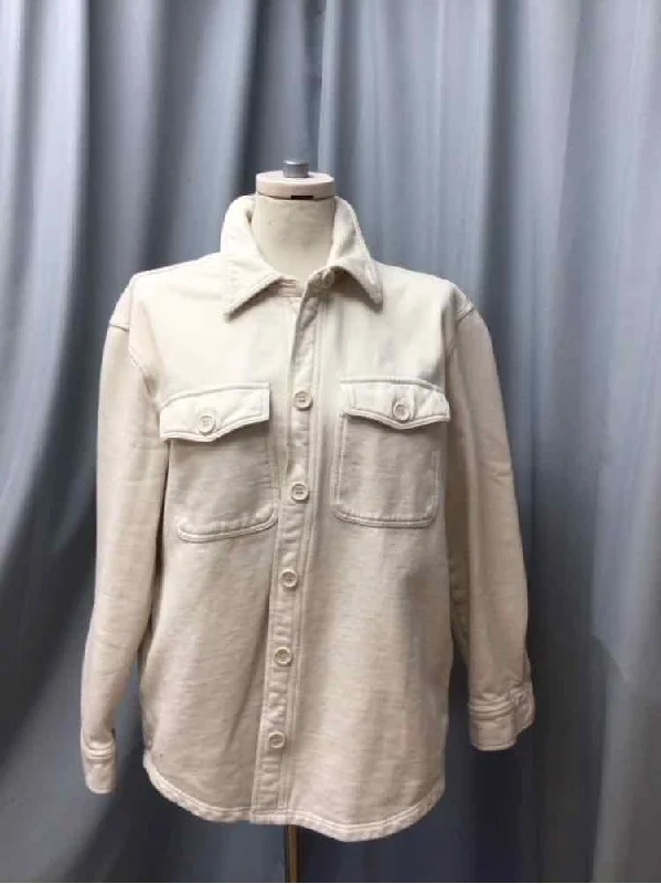 GOOD AMERICAN SIZE MEDIUM Ladies JACKET Knit Fabric Woven Fabric Fleece Fabric