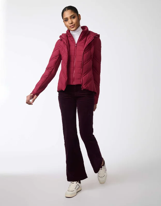 Super Swift Puffer Jacket Welt Pockets Slit Pockets Flap Pockets