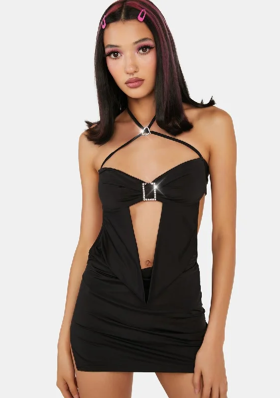 Beauty Glare Mini Dress Trendy Mesh Mini Dress