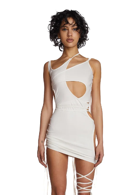 Echo Cut-Out Mini Dress Cozy Knit Mini Dress