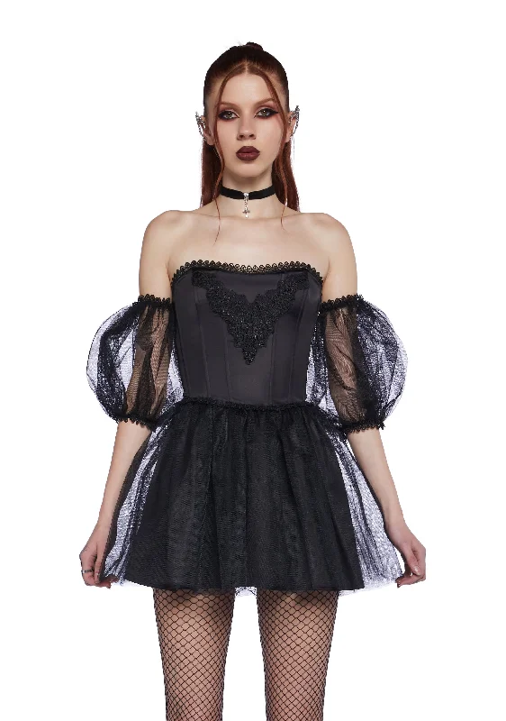 Eternal Sacrifice Mini Dress - Black Stylish Summer Mini Dress