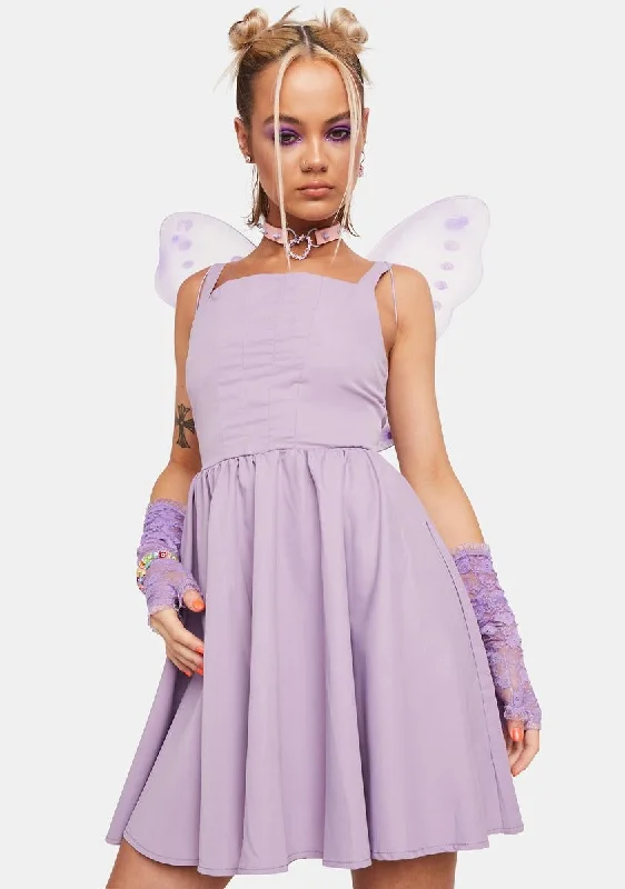 Fairy Sweet Mini Dress Cozy Jersey Mini Dress