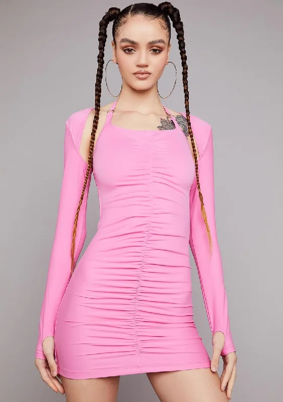 Flashbacks Flooding In Mini Dress Trendy Cut-Out Mini Dress