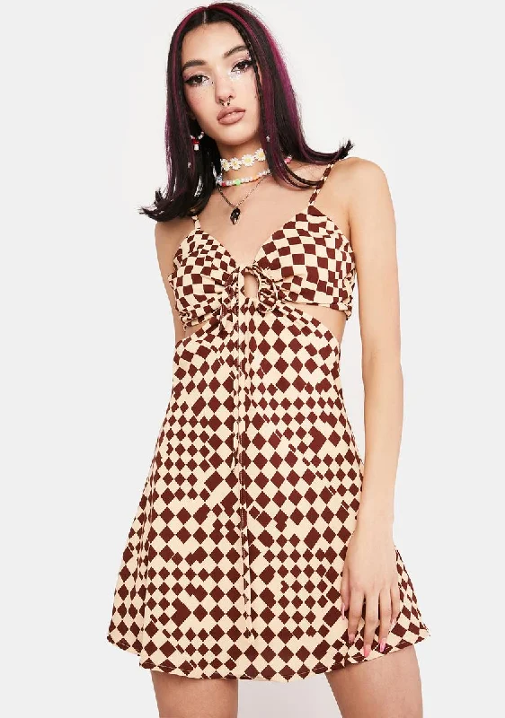 Get A Hint Mini Dress Stylish Short Sleeve Mini Dress