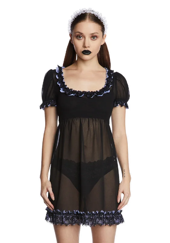 Haunted Hallways Mini Dress Chic Sleeveless Mini Dress