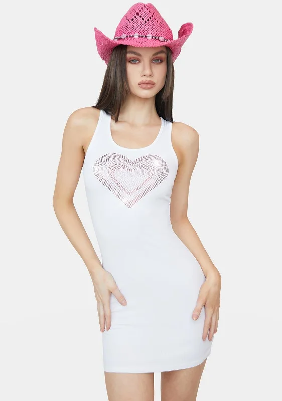Home With Me Heart Mini Dress Comfortable Wrap Mini Dress