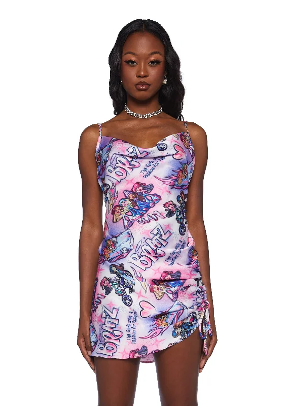 Hot N' Unbothered Mini Dress Trendy Button-Detail Mini Dress