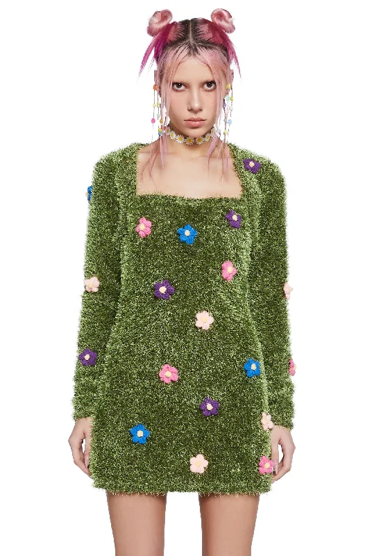 It’s Always Greener Mini Dress And Shrug Set Trendy Crossover Mini Dress